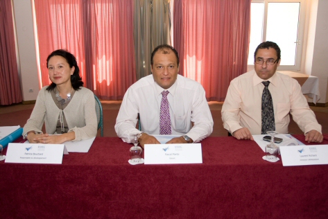 Patricia Bouchard, Responsable du développement, Pascal Plante, gérant de Stratégis Consultants, et Laurent Richard, directeur pédagogique.