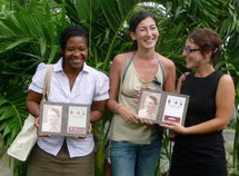 Les lauréates du prix Espoir et Julie Mas 2010, Sidonie Lboum, Julie Curie et Emilie Magnant