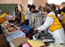 Distribution de vêtements chauds à Salazie