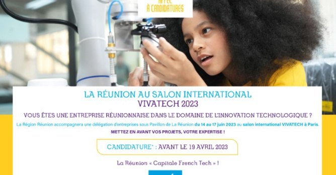 La Réunion au Salon International VIVATECH 2023 - Appel à candidatures
