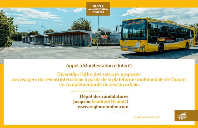 AMI - Diversifier l'offre des services proposée aux usagers du réseaux interurbain à partir de la plateforme multimodale de Duparc en complémentarité du réseau urbain