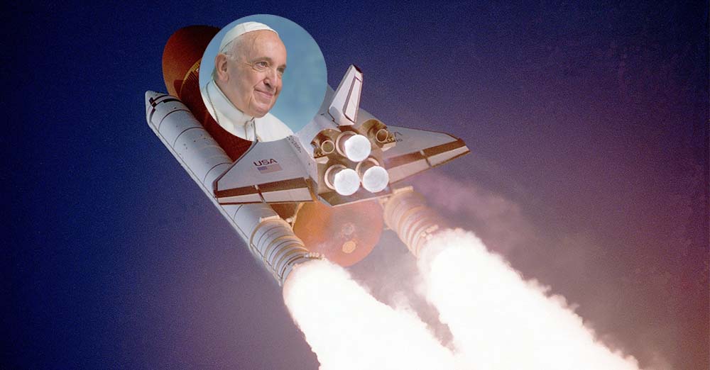 Le pape François envoie un message d'espoir dans l'espace à bord d'une fusée SpaceX
