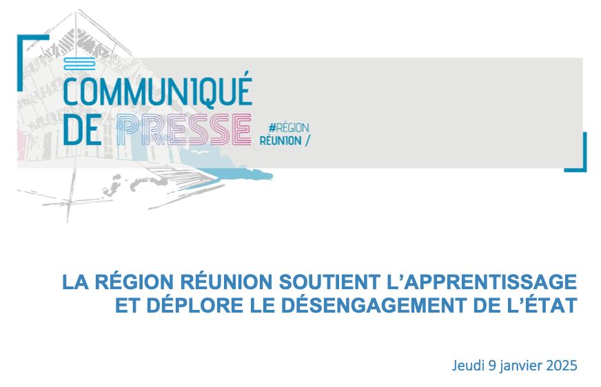 La Région Réunion soutient l’apprentissage et déplore le désengagement de l’état