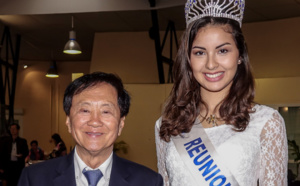 Miss Réunion invitée par André Thien Ah-Koon: Ambre N'guyen accueillie en reine! 