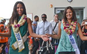 Miss France et Miss Réunion à Mayotte