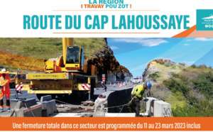 Travaux RN1-A : Route du Cap Lahoussaye