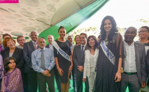 Fête de l'Eid à la Villa du Département <br>Miss Réunion invitée par la présidente Nassimah Dindar