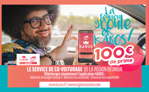 La Réunion y roule ek Karos ! Le service de covoiturage de la Région Réunion